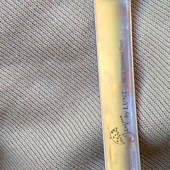 Professional SKIMMER/STRAINER SPOON  Silver Stainless LUNT BLOOMINGDALES - Picture 4 of 16